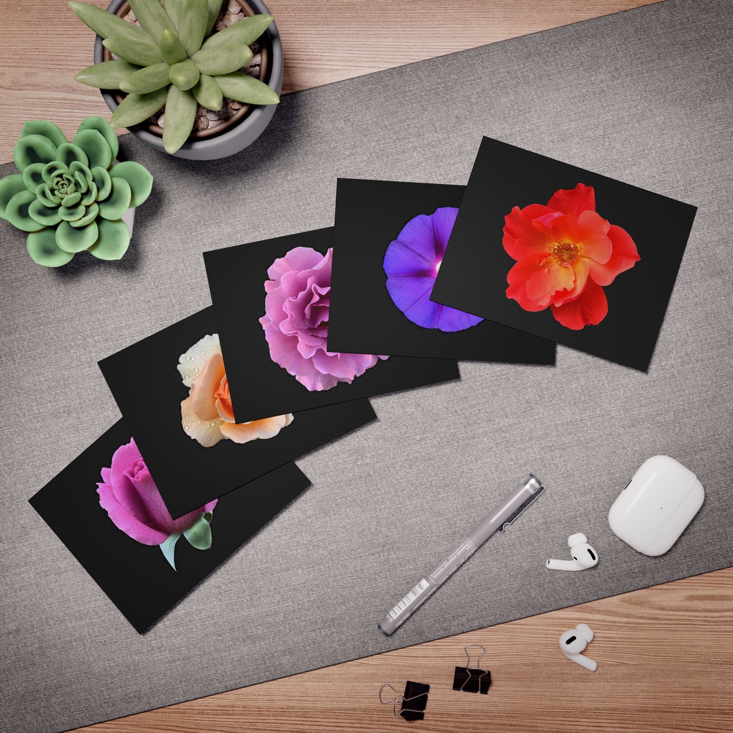 Vivid Flower Notecards